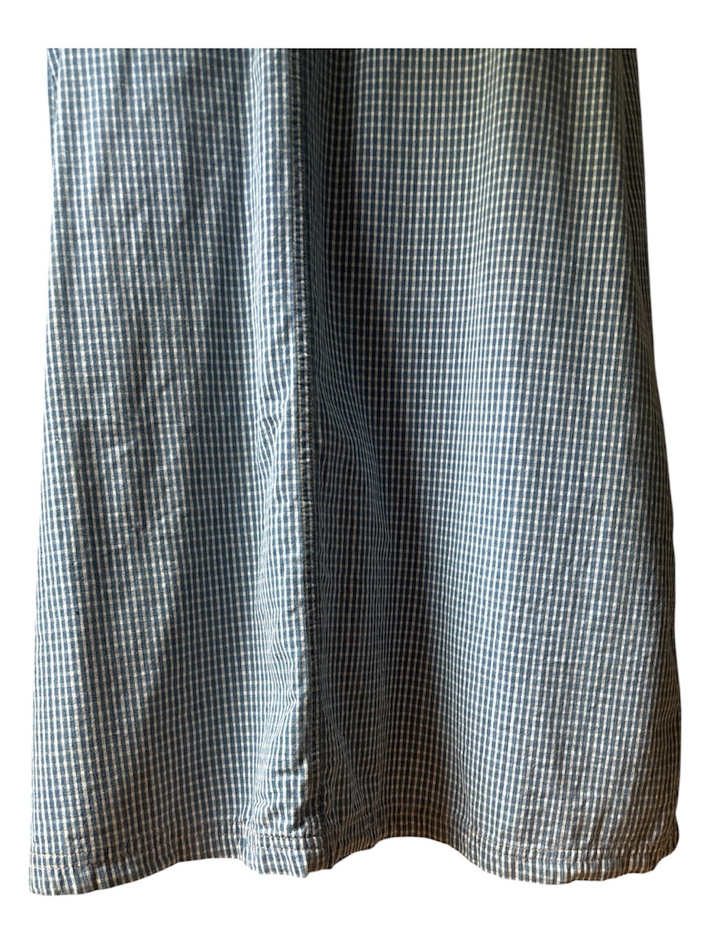 Vintage Susan Bristol Blue Gingham Sleeveless Maxi Jumper Dress with Pocket - Picture 5 of 7